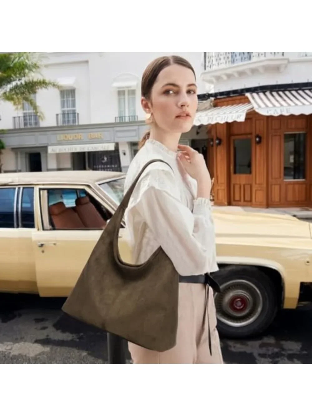 Stylish Soft PU Leather Hobo Bag for Women | Slouchy Tote Purse for Work
